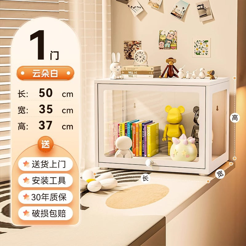 Figure display cabinet glass display cabinet model display rack steel storage cabinet for home dustproof collection storage cabinet