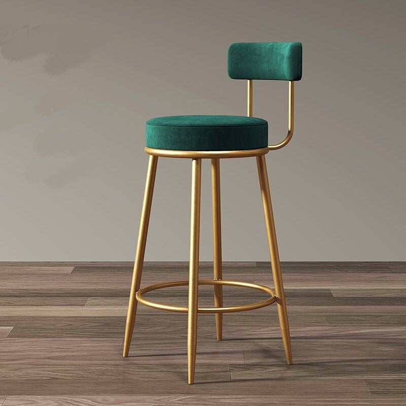 Accessible luxury bar chair for home back chair iron stool high stool bar chair scandinavian sedentary bar chair none