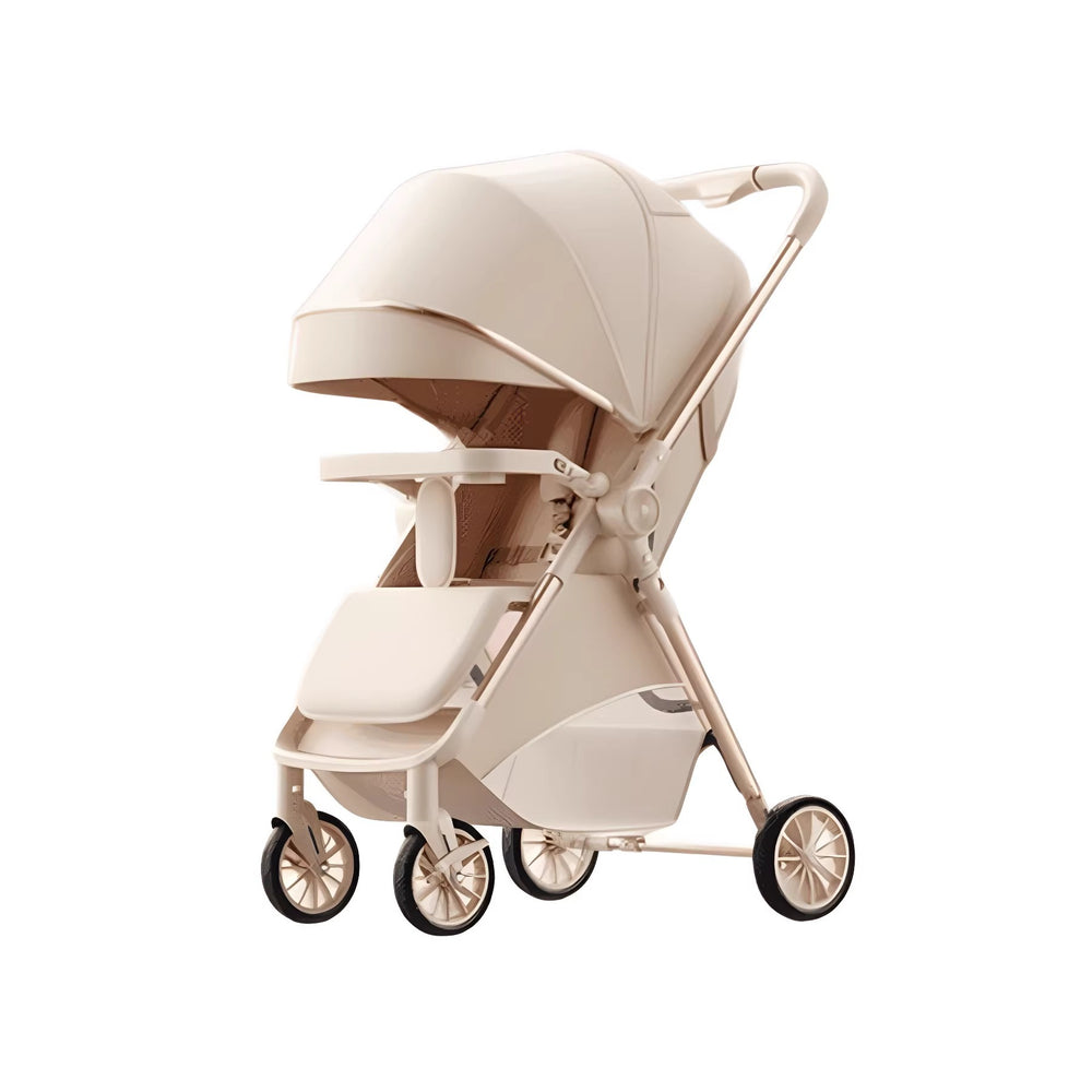 Baby stroller - reclining, ultra-lightweight, portable, foldable, easy-to-assemble, four-wheel, newborn & infant, two-way pushchair