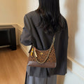 Trendy retro handbag: stylish color block design, versatile chanel-inspired shoulder & crossbody bag for autumn/winter 2025