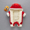 Newborn baby winter chinese style outfit - thickened new year's outfit for boys and girls - festive first birthday warm romper - trendy crawling suit