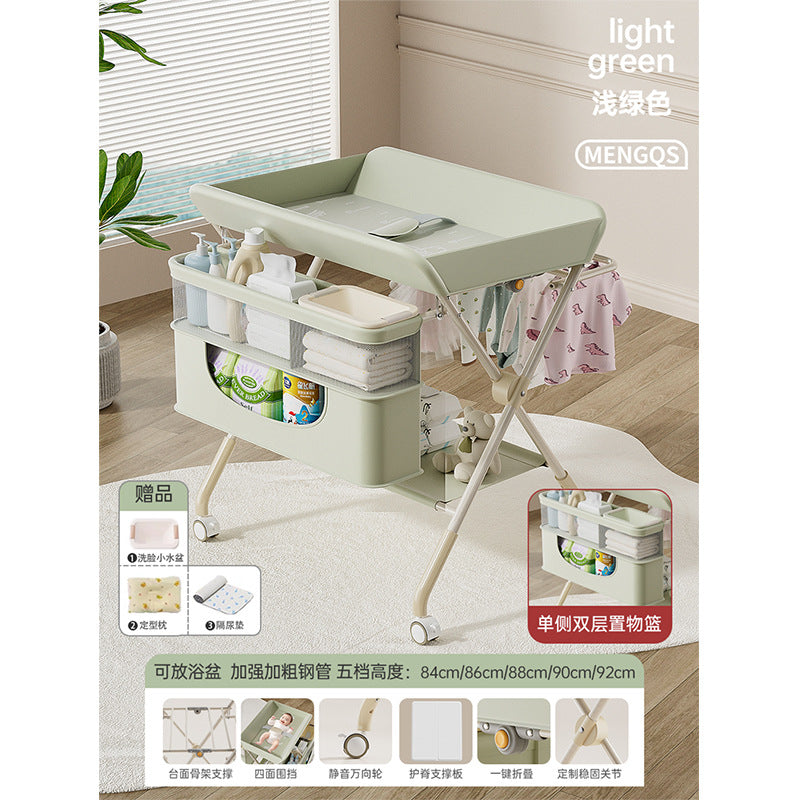 Changing table, baby care table, diaper changing table, newborn bathing & massage table, foldable multifunctional