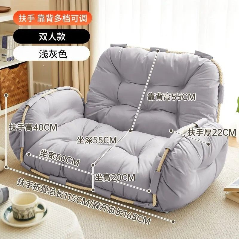 Lazy sofa balcony small apartment tatami folding human bedroom dog house double sofa bed popularcasual