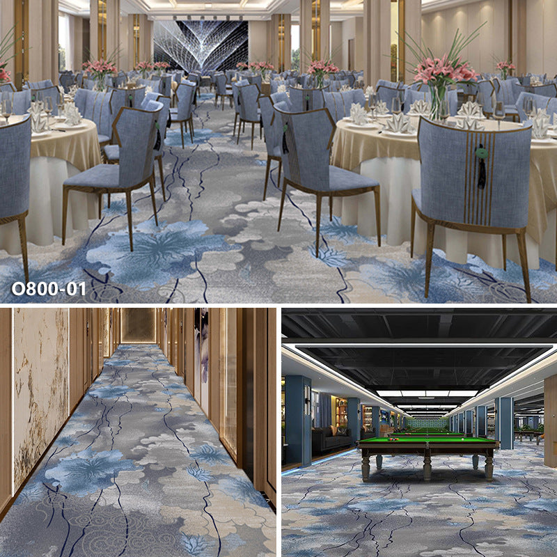 Hotel carpet 800g cut velvet thickened large area paving fire retardant banquet hall club billiard hall fireproof carpet