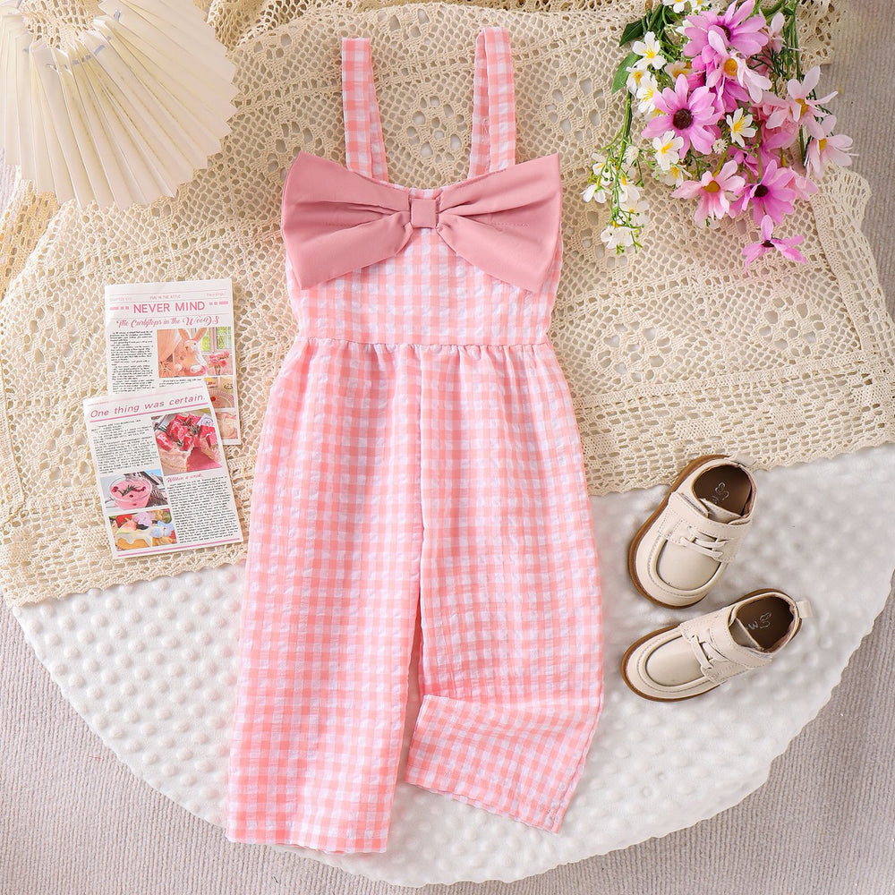 Children's clothing cross-border european and american girl suspender one-piece pants baby children's clothing suit