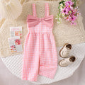 Children's clothing cross-border european and american girl suspender one-piece pants baby children's clothing suit