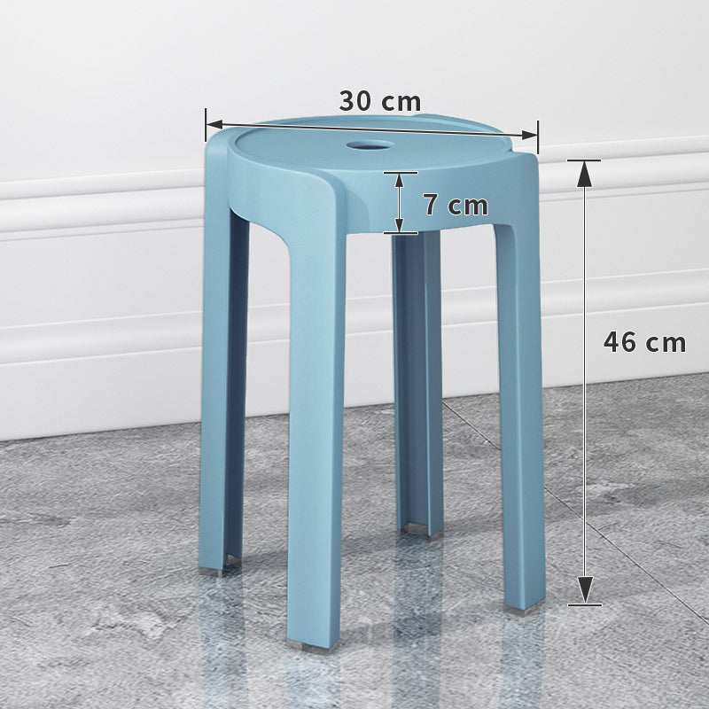 Thickened plastic stoolfor home stackable dining table bench long sitting comfortable chair windmill stool plastic round stool