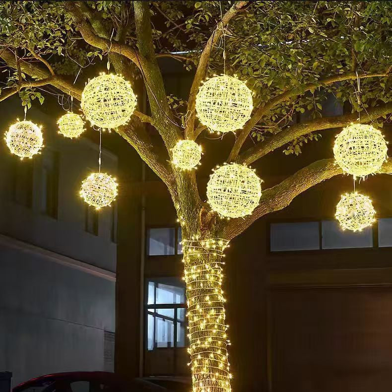 Fujiu lamp hanging tree lamp outdoor waterproof ball lamp gypsy string lamp lighting project courtyard street landscape lamp