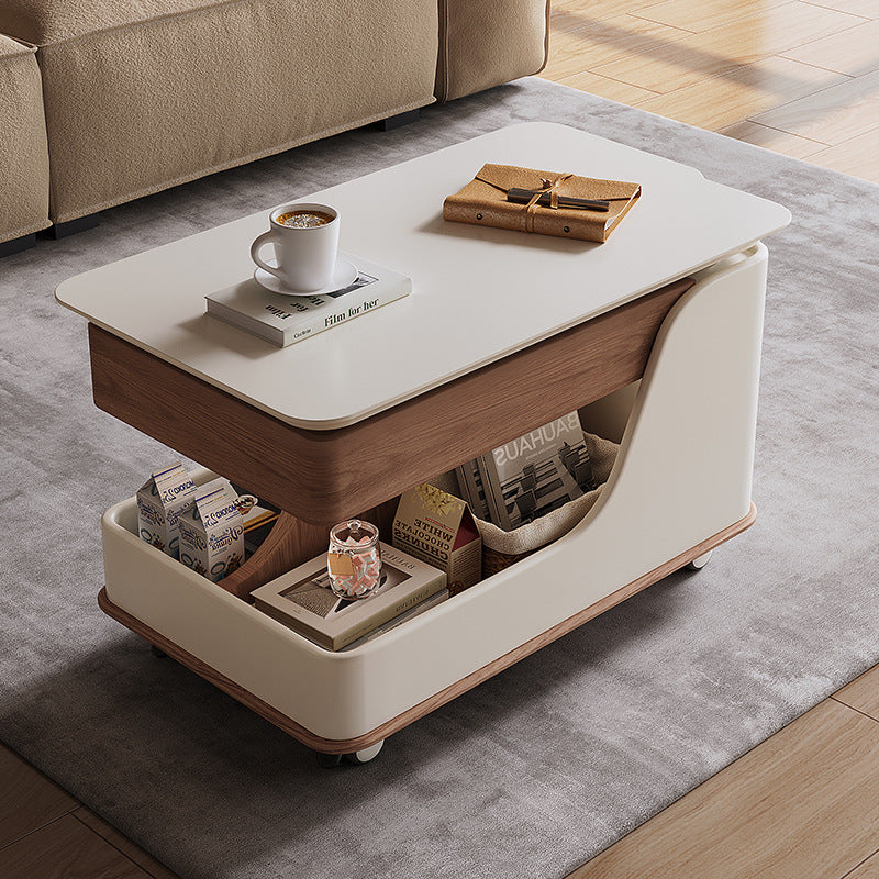 Movable coffee table small apartment modern accessible luxury sofa living room adjustablefor home trolley side table tea table adjustable table