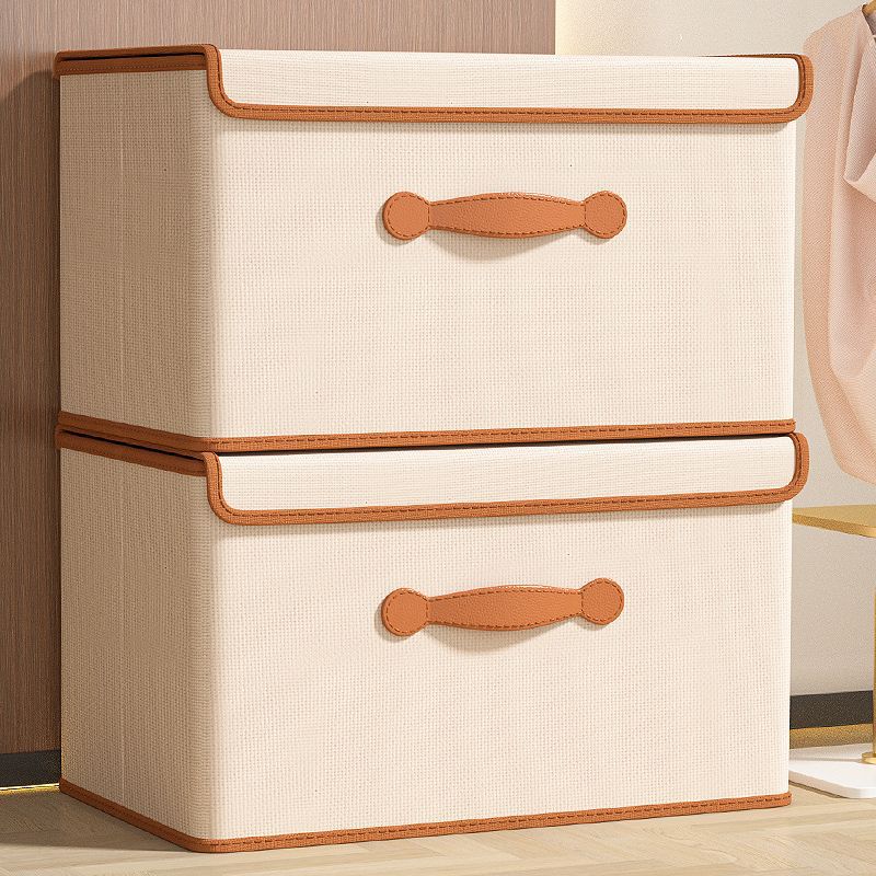 Oxford cloth flip cover dustproof folding fabric storage box clothing storage box wardrobe clothing sorting box storage storage