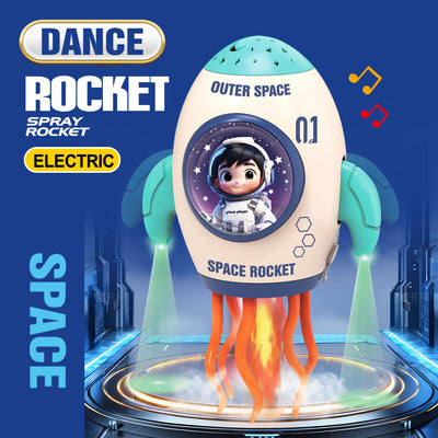 magic dancing astronaut universal electric light music projection rocket spray octopus octopus toy