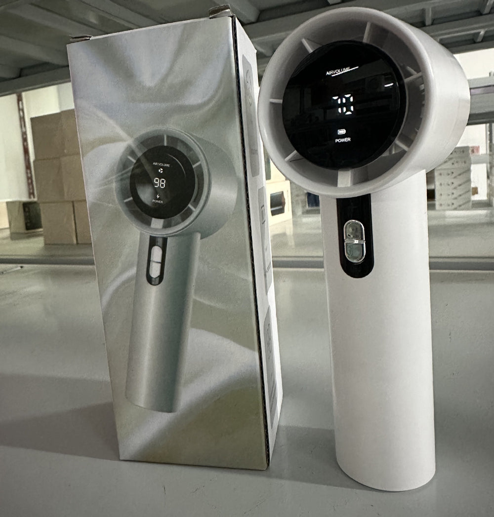 Southeast asia's hottest selling 100-speed handheld fan: usb rechargeable mini portable turbine high-speed powerful fan 638