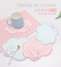 Car anti-slip mat pvc silicone coaster heat insulation pad decorative car creative cartoon interior center console organizer