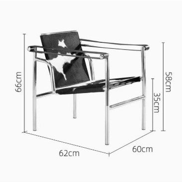 Lc1 basculan chair genuine leather sofa chair le corbusier medieval genuine leather single chair for home casual single chair