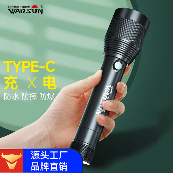 Walson manufacturer K100 flashlight outdoor emergency household portable light strong light aluminum alloy shell led light