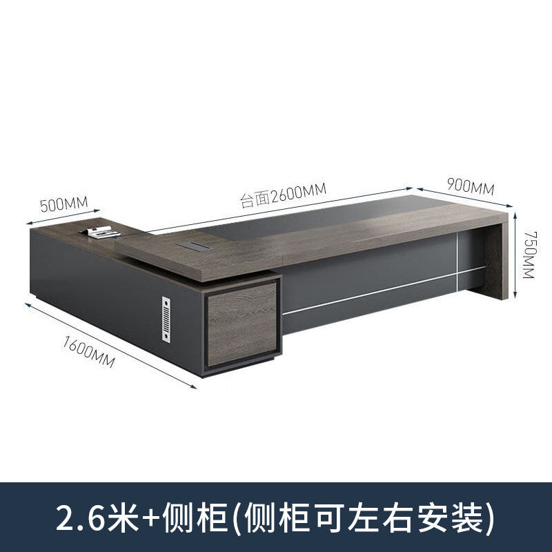 Saint li boss office desk and chair set - minimalist modern executive desk, high-end manager's desk, supervisor's desk, office desk
