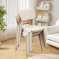Backrest dining chair for home modern casualthickened comfortable plastic stool for long sitting scandinavianpopular commercial dining table chair