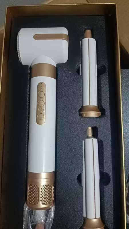 Cross-border automatic seven-in-one hot air comb automatic adsorption multi-functional curling iron brushless motor high-speed hair dryer