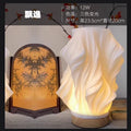 French cream style 3d solid wood table lamp - living room, bedroom, bedside, trendy romantic ambiance decorative ornament night light
