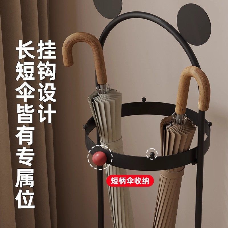 Household umbrella storage rack, door umbrella artifact, iron umbrella placement drain rack, casualclassy hanging umbrella rack