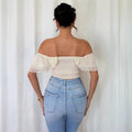 Amazon cross-border fashion one-shoulder rufflestube top fishbone waist silmshort t-shirt plus size hot girl