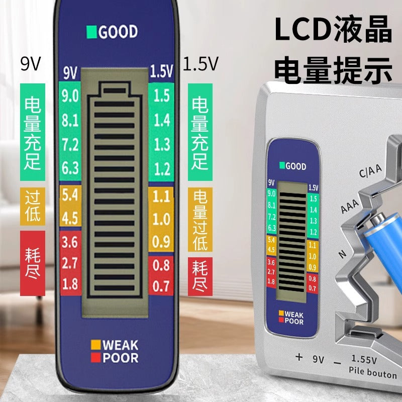 Baolian battery capacity tester, battery capacity meter, battery tester display, remaining battery level digital display