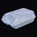Wholesale flip-top clear shoe boxes - thickened dustproof shoe storage boxes - plastic shoe cabinet organizer