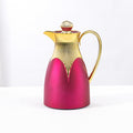 Wholesale cross-border luxury insulated kettle: large capacity coffee pot for home and commercial use, insulated water kettle with logo, gold teapot