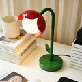 Dopamine floor lamp - perfect for living room sofas, memphis-inspired red flower table lamp, ideal for kids' princess bedrooms as a night light