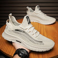 2025 winter new men's flyknit breathable anti-odor mesh anti-slip soft sole lightweight athletic casual trendy shoes