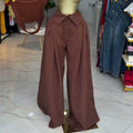 European and american cross-border women's fashion:  summer new arrivals - high-waisted, designer striped wide-leg casual pants with tie details