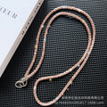 Square crystal backable cross-body mobile phone lanyard classy women's fashion mobile phone cross-body chain anti-lost popular chain