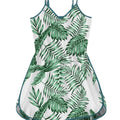 new women's sleeveless v-neck printed cami romper with elastic waist - cross-border  style activewear