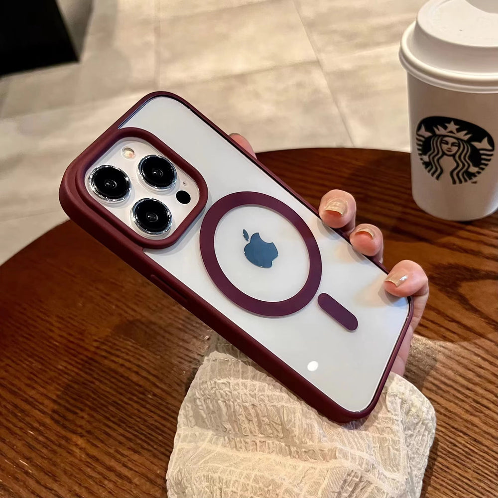 Boxed macaron magnetic compatible apple 17 pro max phone case, minimalist 16 iphone 18 drop-proof protective cover