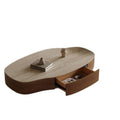 Used style travertine slate special-shaped mango coffee table for home living room large and small apartment asymmetricalaccessible luxury creative coffee table
