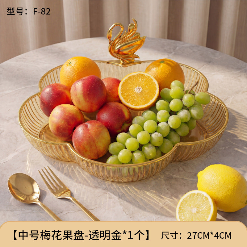For home plate small creative living room fruit plate accessible luxury good-looking coffee table snack plate melon seeds peanut candy plate