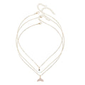 Mermaid necklace wholesale cross-border simple jewelry female niche accessible luxury stacked design sugar cube clavicle chain combination
