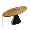 Second-hand style solid wood dining table round table for home small round table dining table small apartment oak color round dining table dining table