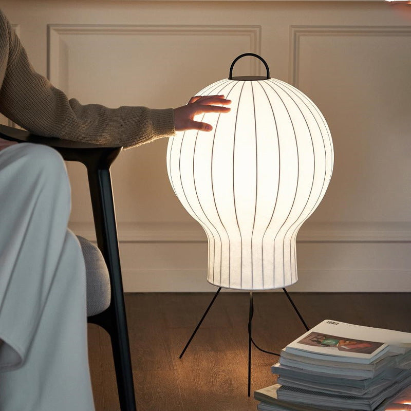 Balloon floor lamp design vertical living room table lamp minimalist cream wind living room sofa bedroom atmosphere silk lamp