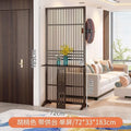 New chinoiserie screen partition living room for home blocking grids solid wood foldablemovable entrance hall office seat screen
