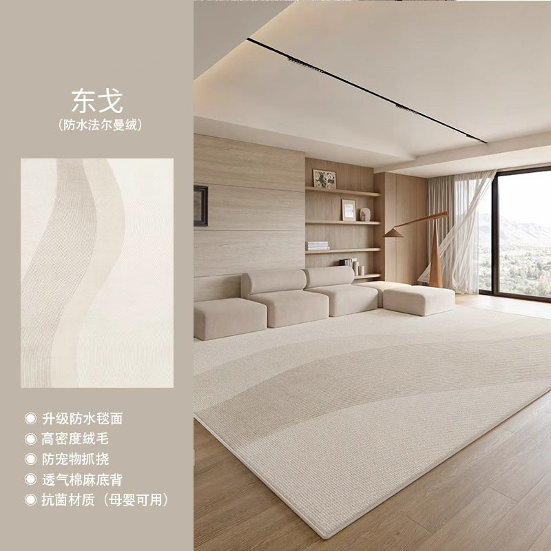 Distributed living room carpet classy new italian style no-wash wipeable waterproof full bedside bedroom stain-resistant carpet mat