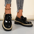 2026 spring new bowknot low-top flats - plus size platform shoes - british style export leather shoes for women - in stock