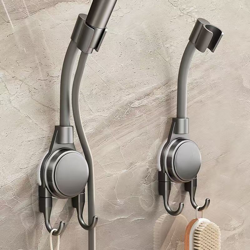 Strong suction cup shower head holder - portable, drill-free, universal, thickened shower head mount for bathroom and kids
