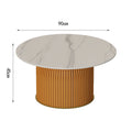 Snow mountain white coffee table 90cm