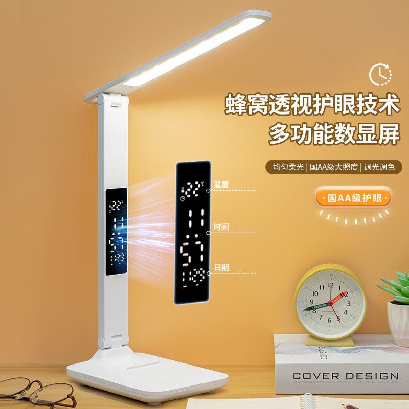 Source manufacturer folding learning special eye protection table lamp night light dormitory charging cross-border student bedside reading lamp