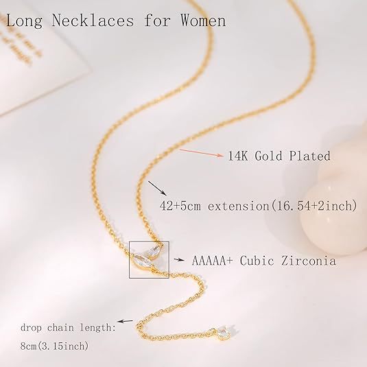 European and american cross-border new fashion zircon pendant chain necklace - minimalist european style commuter women's jewelry