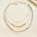 Wholesale seashell beaded necklaces - european & american style, cross-border e-commerce, sweater accessories for women, layered necklaces, unique heart & pearl clavicle chains