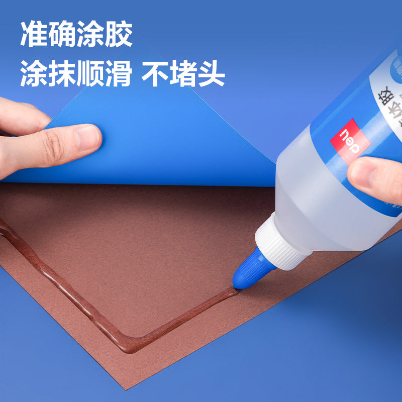 Deli glue 6357 liquid glue, 500ml liquid transparent glue in a vat, good adhesion, handmade glue, super glue.