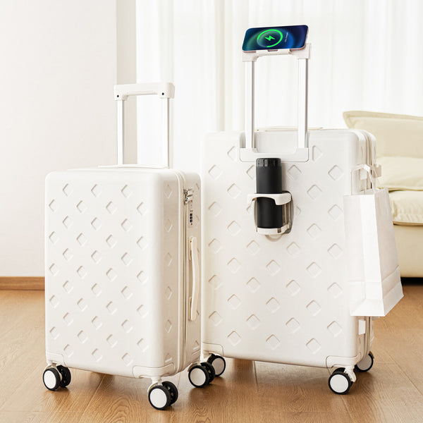 Yongsheng suitcase 24-inch anti-drop large-capacity trolley case universal wheel boarding case 20-inch suitcase is approved from one piece.