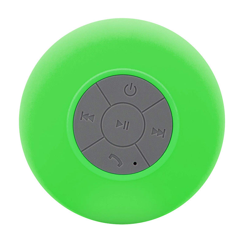 Hot-selling, in-stock wholesale waterproof bluetooth speaker with large suction cup for bathroom use. mini speaker, portable for outdoor use, ideal for export gifts